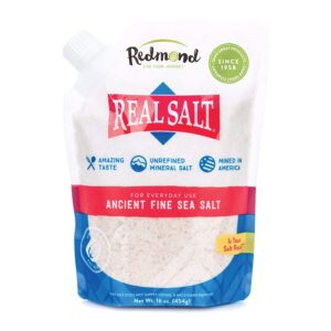 Redmond Real Salt – Ancient Fine Sea Salt, Unrefined Mineral Salt